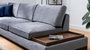 Atelier Del Sofa Sofá Esquinero Izquierdo sin Puf - Gris Oscuro - 193 cm x 313 cm